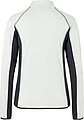 Womens fleece jacket JAMES & NICHOLSON, off white/carbon, M