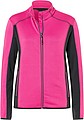 Womens fleece jacket JAMES & NICHOLSON, pink/carbon, M