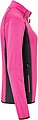 Womens fleece jacket JAMES & NICHOLSON, pink/carbon, M