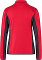 Womens fleece jacket JAMES & NICHOLSON, red/carbon, M