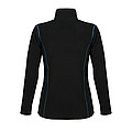 WOMENS MICRO FLEECE ZIPPED JACKET NOVA WOMEN, BLACK/AQUA, M