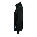 WOMENS MICRO FLEECE ZIPPED JACKET NOVA WOMEN, BLACK/AQUA, M