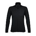 WOMENS MICRO FLEECE ZIPPED JACKET NOVA WOMEN, BLACK, M
