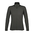 WOMENS MICRO FLEECE ZIPPED JACKET NOVA WOMEN, CHARCOAL GREY, M