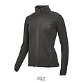 WOMENS MICRO FLEECE ZIPPED JACKET NOVA WOMEN, CHARCOAL GREY, M