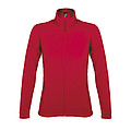 WOMENS MICRO FLEECE ZIPPED JACKET NOVA WOMEN, RED, L