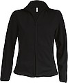 Womens microfleece sweatshirt KARIBAN, black, M