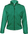 Womens microfleece sweatshirt KARIBAN, kelly green, S