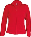 Womens microfleece sweatshirt KARIBAN, red, S