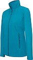 Womens microfleece sweatshirt KARIBAN, turquise, S