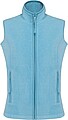 Womens microfleece vest KARIBAN, blue melange, S