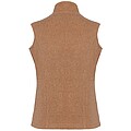 Womens microfleece vest KARIBAN, camel heather, XS