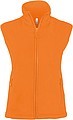 Womens microfleece vest KARIBAN, orange, S
