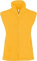 Womens microfleece vest KARIBAN, yellow, S