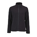 WOMENS PLAIN FLEECE JACKET NORMAN WOMEN, BLACK, 3XL