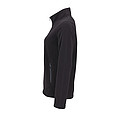 WOMENS PLAIN FLEECE JACKET NORMAN WOMEN, BLACK, 3XL