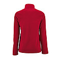 WOMENS PLAIN FLEECE JACKET NORMAN WOMEN, RED, S