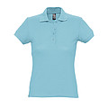 WOMENS POLO SHIRT PASSION, ATOLL BLUE, M