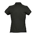 WOMENS POLO SHIRT PASSION, BLACK, M