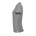 WOMENS POLO SHIRT PASSION, GREY MELANGE 2, L