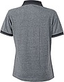 Womens polo T-shirt James Nicholson, black/grey, M
