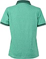 Womens polo T-shirt James Nicholson, green/dark green, M