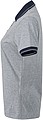 Womens polo T-shirt James Nicholson, grey/navy, M
