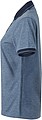 Womens polo T-shirt James Nicholson, light blue/dark blue, M