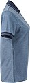 Womens polo T-shirt James Nicholson, light blue/dark blue, M