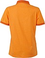 Womens polo T-shirt James Nicholson, orange, dark orange, L