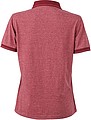 Womens polo T-shirt James Nicholson, red/dark red, M
