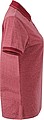 Womens polo T-shirt James Nicholson, red/dark red, M