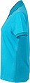 Womens polo T-shirt James Nicholson, tuquise/dark turquise, M