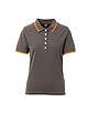 Womens polo T-shirt PAYPER SKIPPER LADY, smoke grey/orange, S