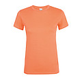 WOMENS ROUND COLLAR T-SHIRT REGENT WOMEN, APRICOT, M
