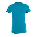 WOMENS ROUND COLLAR T-SHIRT REGENT WOMEN, AQUA, M