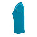 WOMENS ROUND COLLAR T-SHIRT REGENT WOMEN, AQUA, M