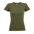 WOMENS ROUND COLLAR T-SHIRT REGENT WOMEN, ARMY, M