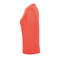 WOMENS ROUND COLLAR T-SHIRT REGENT WOMEN, CORAL, L