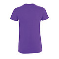WOMENS ROUND COLLAR T-SHIRT REGENT WOMEN, DARK PURPLE, L