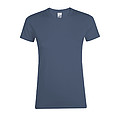 WOMENS ROUND COLLAR T-SHIRT REGENT WOMEN, DENIM, L