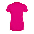 WOMENS ROUND COLLAR T-SHIRT REGENT WOMEN, FUCHSIA, L
