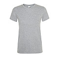 WOMENS ROUND COLLAR T-SHIRT REGENT WOMEN, GREY MELANGE, 3XL