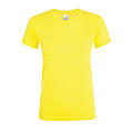 WOMENS ROUND COLLAR T-SHIRT REGENT WOMEN, LEMON, L