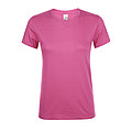 WOMENS ROUND COLLAR T-SHIRT REGENT WOMEN, ORCHID PINK, L