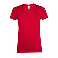WOMENS ROUND COLLAR T-SHIRT REGENT WOMEN, RED, 3XL