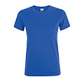 WOMENS ROUND COLLAR T-SHIRT REGENT WOMEN, ROYAL BLUE, 3XL