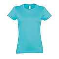 WOMENS ROUND NECK T-SHIRT IMPERIAL WOMEN, ATOLL BLUE, M