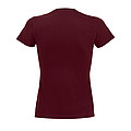 WOMENS ROUND NECK T-SHIRT IMPERIAL WOMEN, BURGUNDY, L