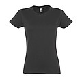WOMENS ROUND NECK T-SHIRT IMPERIAL WOMEN, DARK GREY, 3XL